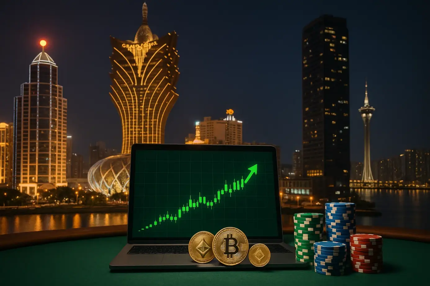 Взрывной рост криптовалютных ставок в Макао